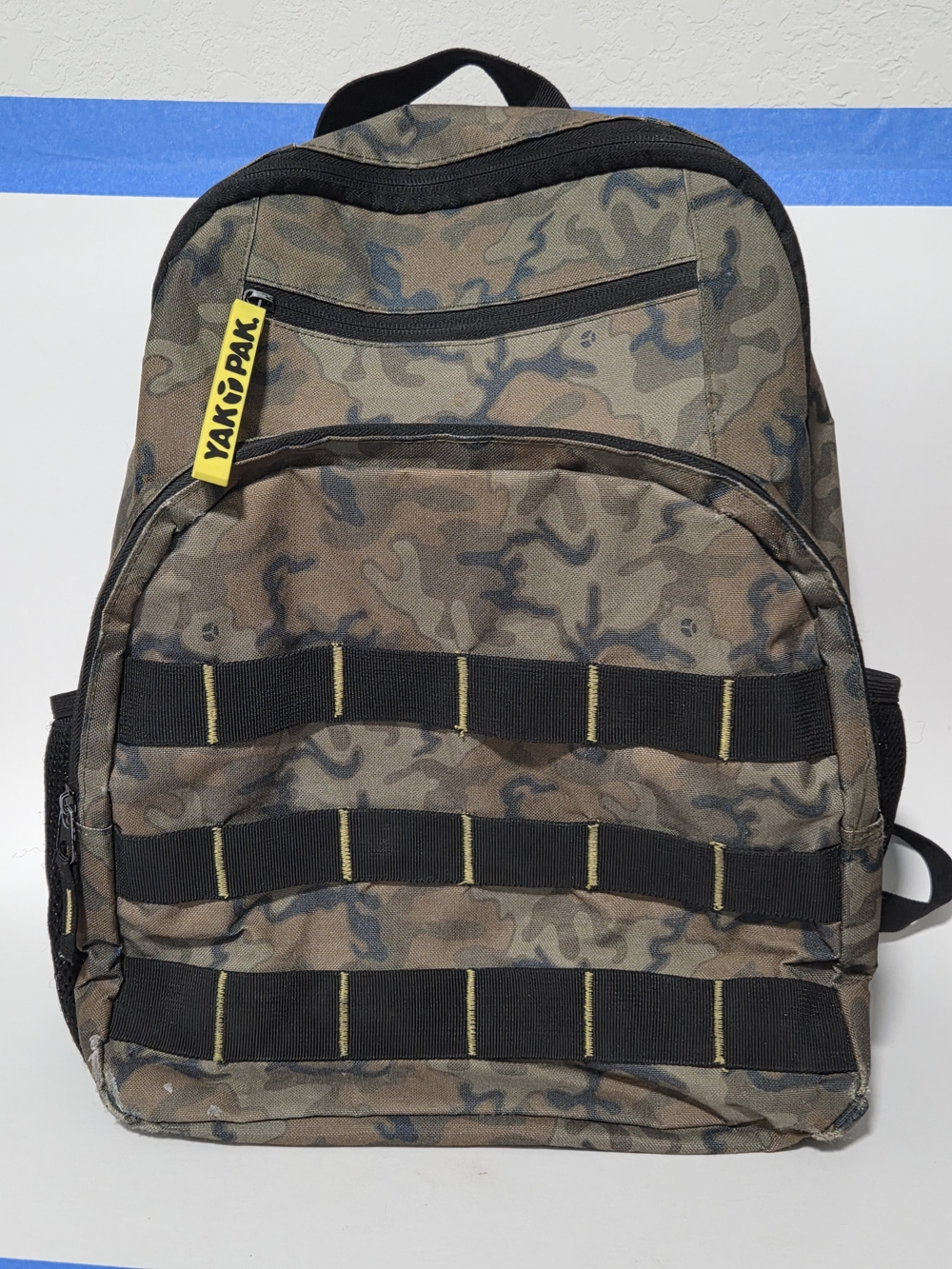 Yak Pak Camo Backpack Utility Style Travel School Bag